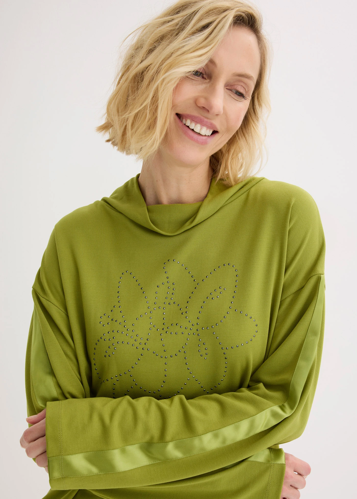 Shirt van comfortabel Punto di Roma • mosgroen • bonprix online shop