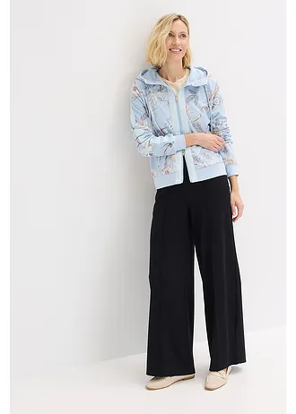 Jachetă casual cu imprimeu • albastru pudrat-bej nisipiu mat • magazin bonprix