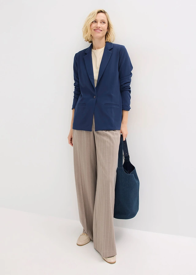 Blazer en jersey crêpe • bleu foncé • product-page.page-title-suffix