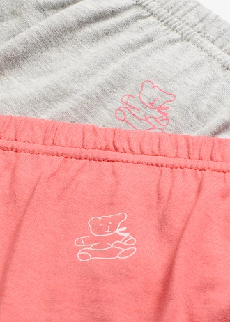 Chilot (6 buc./pac.) • gri deschis melanj/pink corai/alb • magazin bonprix