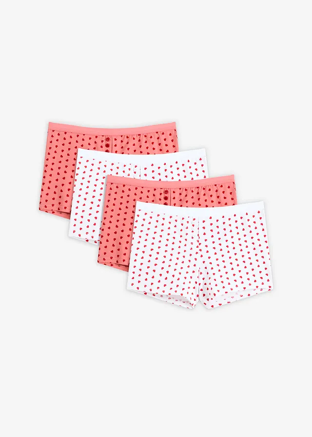 Lot de 4 boxers femme