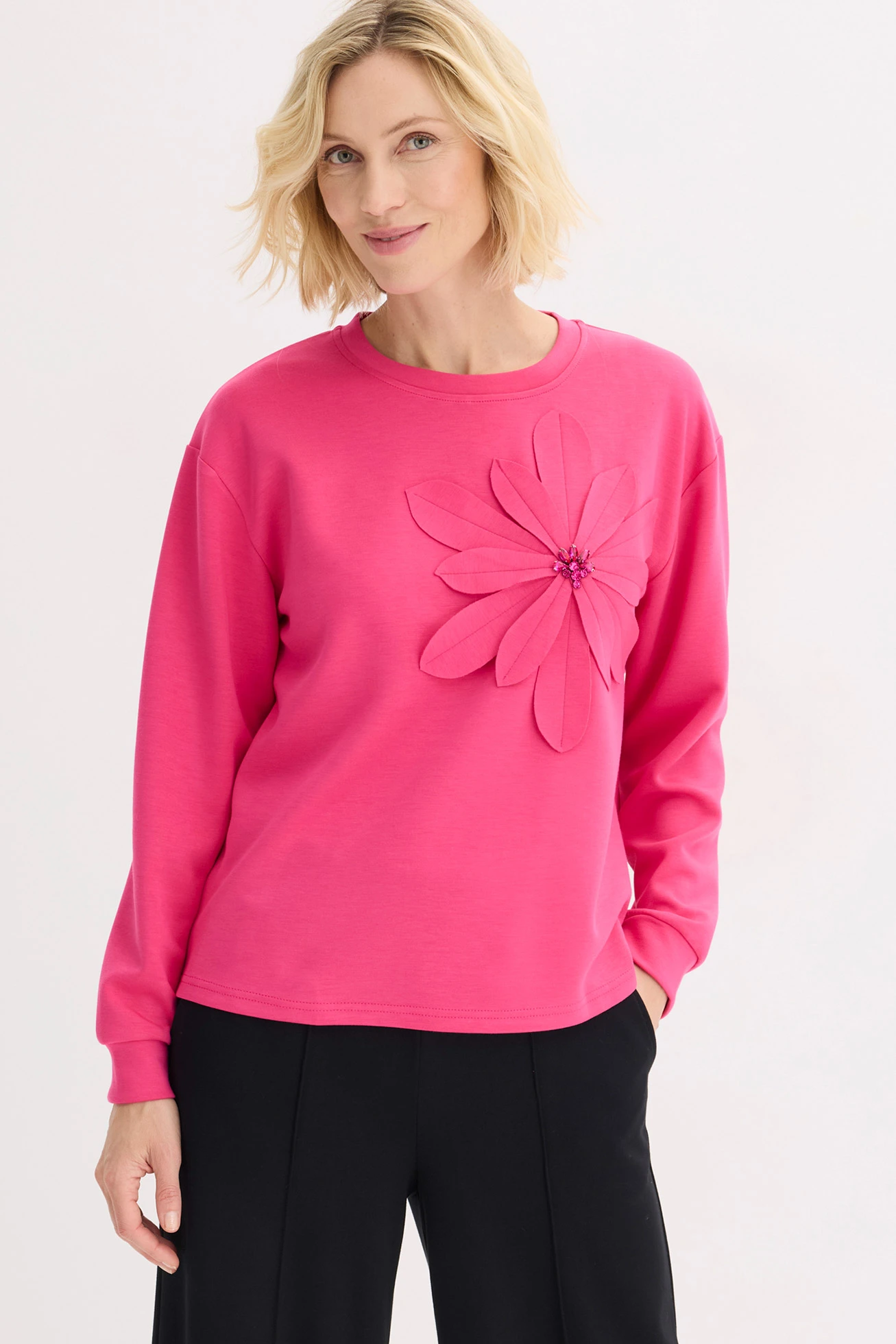 Triko s aplikací, z materiálu scuba • pinklady • bonprix obchod