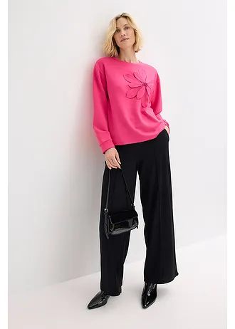 Sweater met applicatie, Kleur: pinklady