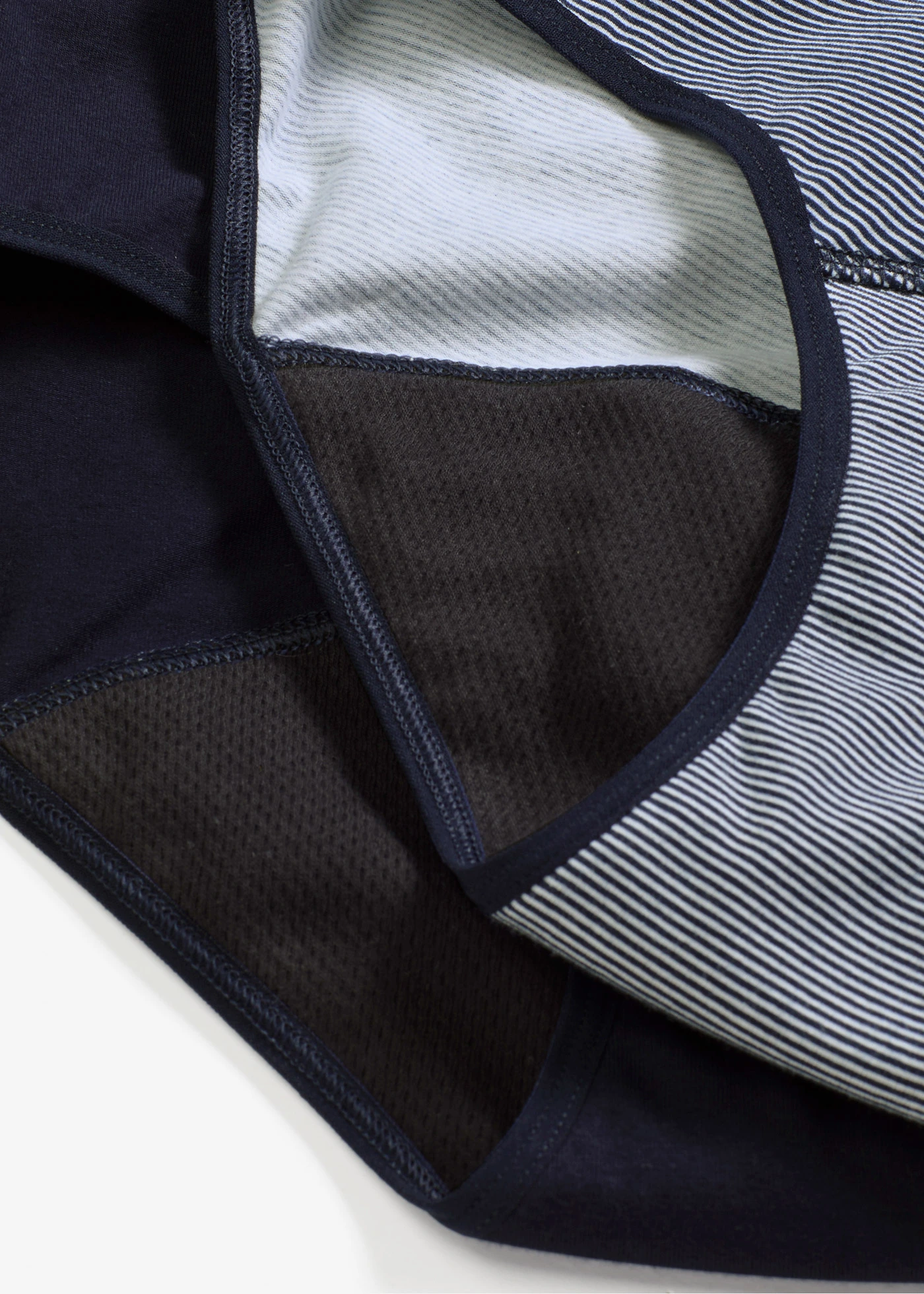 Menstruációs maxi alsó közepes nedvszívó hatással (3 db-os csomag) • tengerészkék csíkos+tengerészkék • bonprix áruház