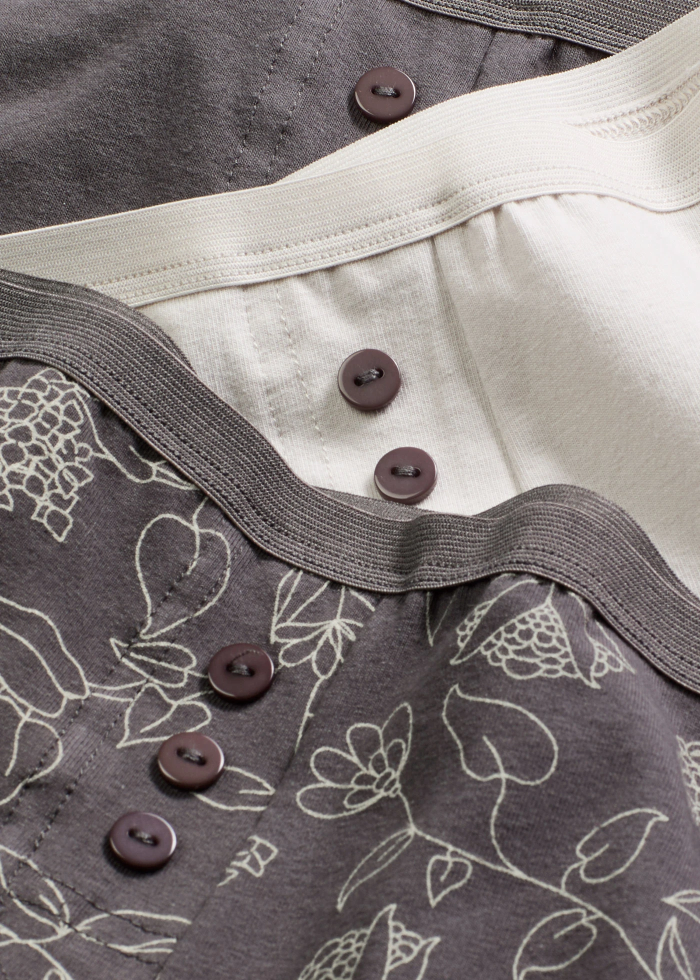 Lot de 4 boxers longs pour femme • gris imprimé • Boutique bonprix