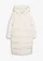 Doudoune longue et oversize, Couleur: blanc nacré