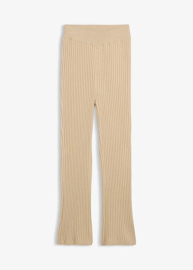 Gebreide broek van een softe viscosemix