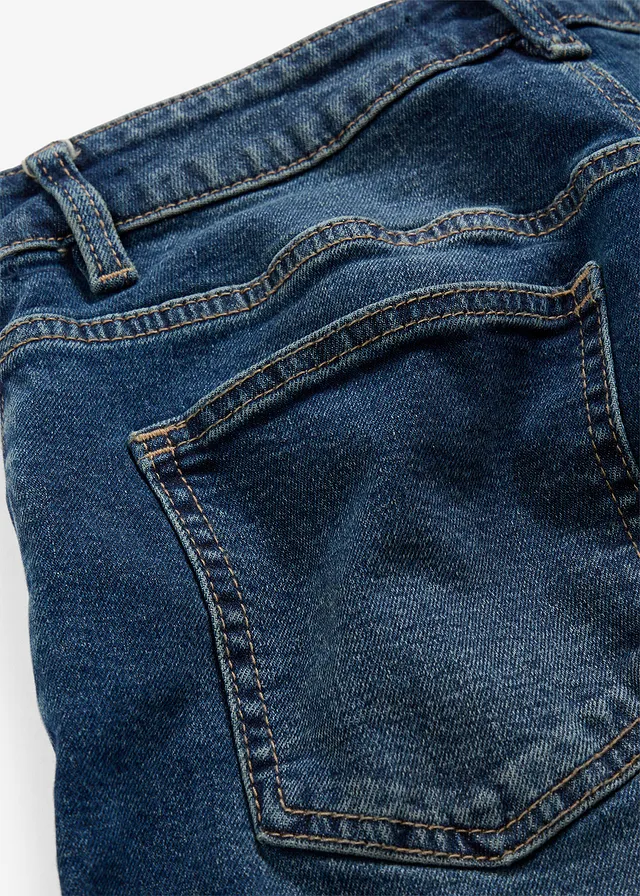 Barrel jeans, mid waist • donkerblauw denim used • product-page.page-title-suffix