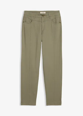 Pantalon en twill coton élasthanne • olive • Boutique bonprix