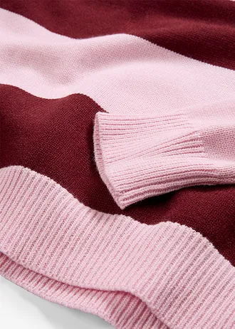 Pull oversize et doux • rose cristal-rouge rubis • Boutique bonprix