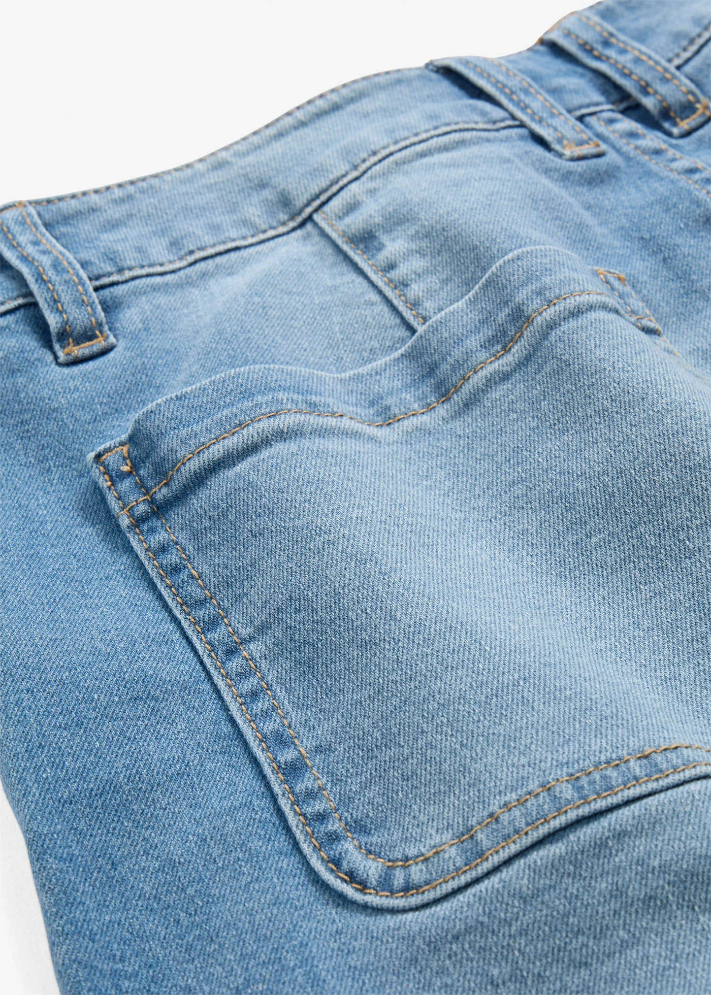 Dżinsy o kroju barrel, średni stan • niebieski denim "used" • sklep bonprix