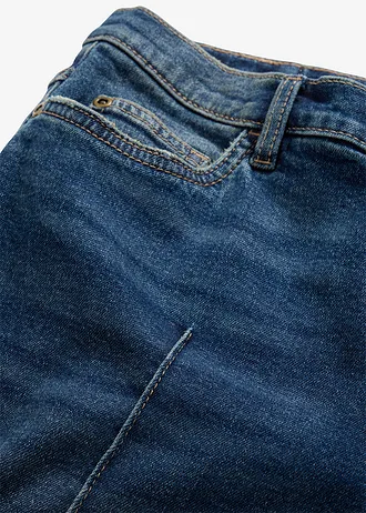 Džínsy wide-leg, stredná výška pásu • tmavomodrá denim used • obchod bonprix