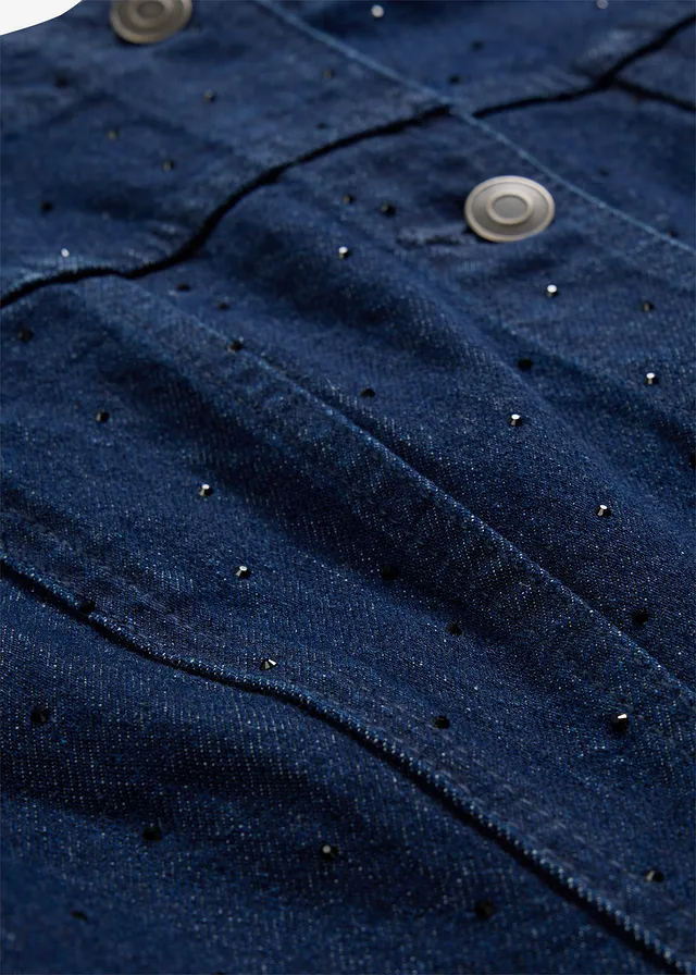 Spijkerjas met strass • donkerblauw denim ongewassen • product-page.page-title-suffix