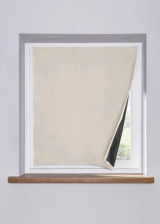 Verduisterende raamfolie met klittenband • crème • bonprix online shop
