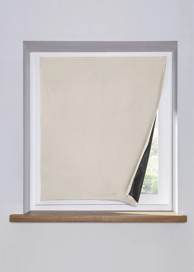 Verduisterende raamfolie met klittenband • crème • bonprix online shop