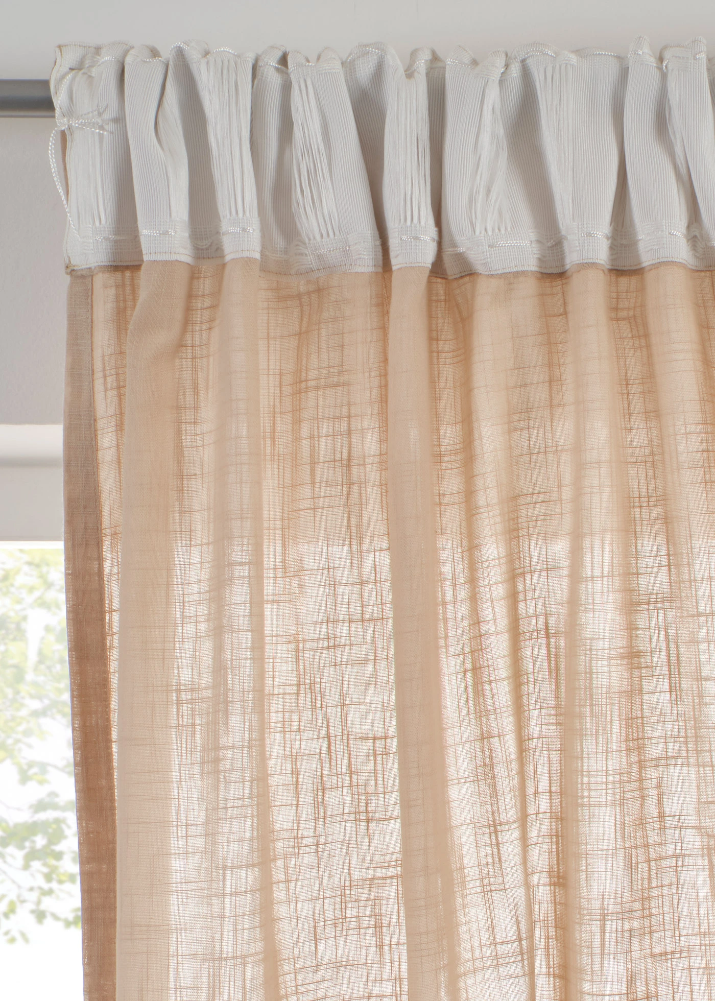 Gordijn van biologisch katoen (1 stuk) • taupe • bonprix online shop