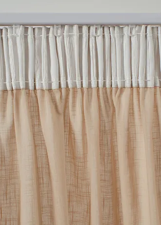 Rideau 100% coton (1 pce) • taupe • Boutique bonprix