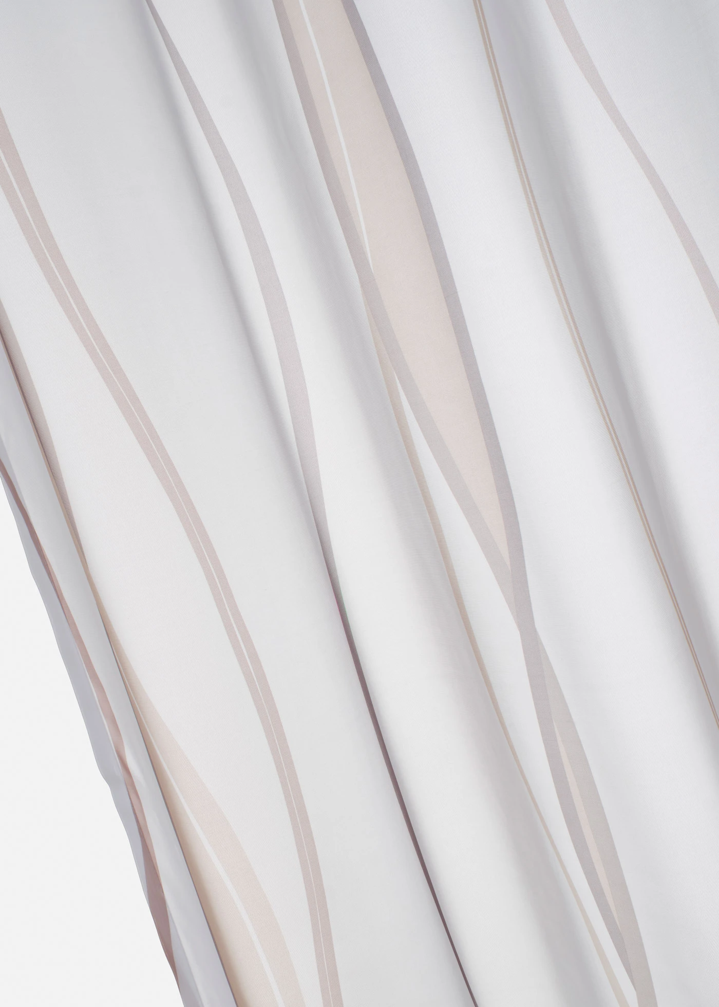 Gordijn met golfmotief (1 stuk) • wit-taupe • bonprix online shop