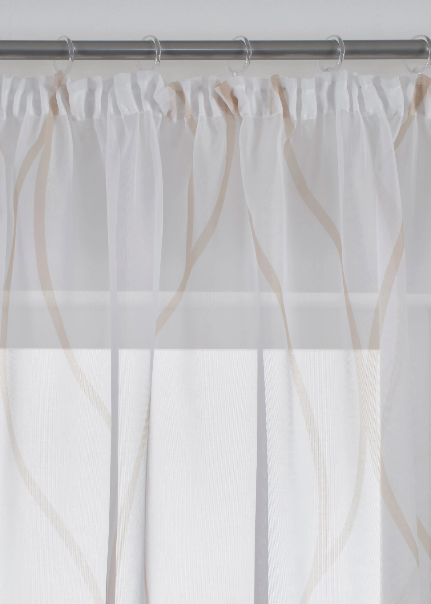 Voilage vagues (1 pce), aussi en XXL • blanc-sable • Boutique bonprix