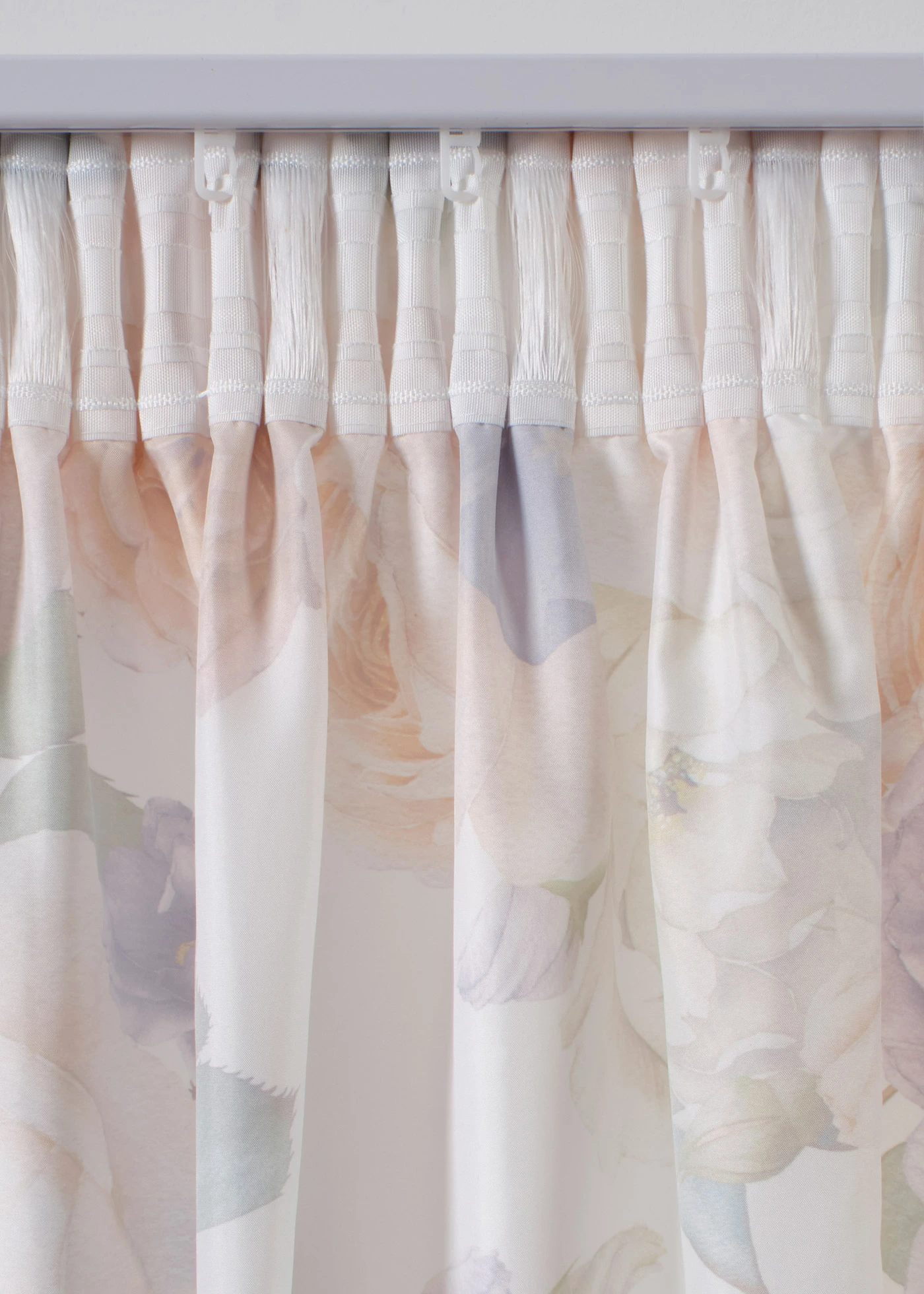 Rideau (2 pces) • crème/orange à fleurs • Boutique bonprix