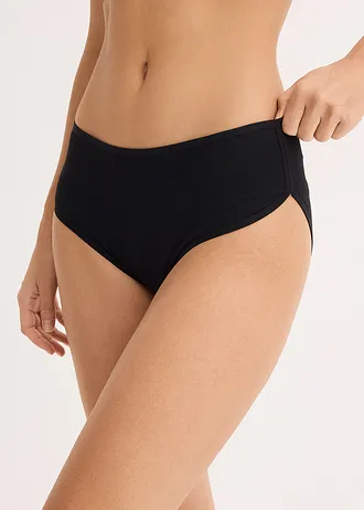 Chilot panty Maxi cu bumbac organic (set/4 buc.) • negru • magazin bonprix