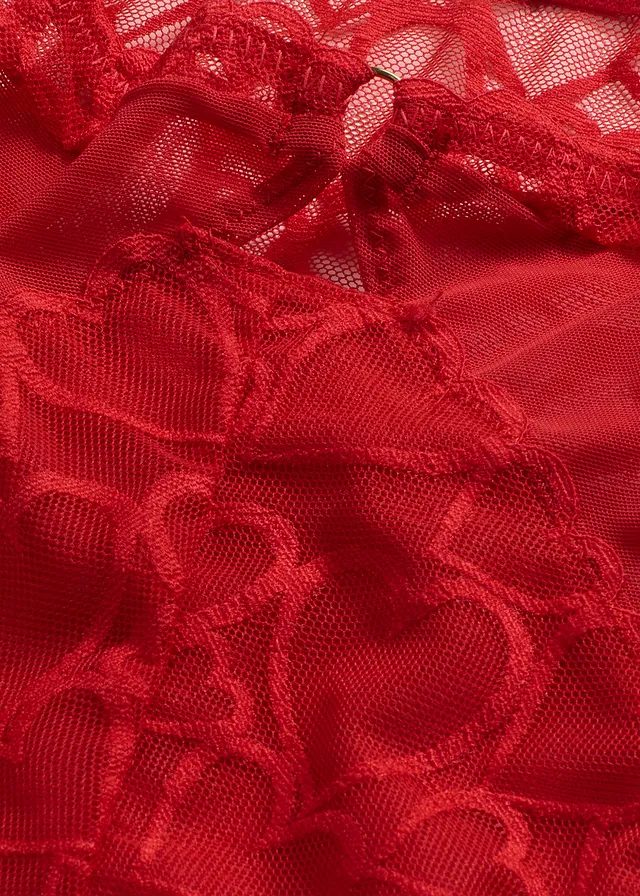 Culotte taille haute avec dentelle cœurs • rouge salsa • product-page.page-title-suffix