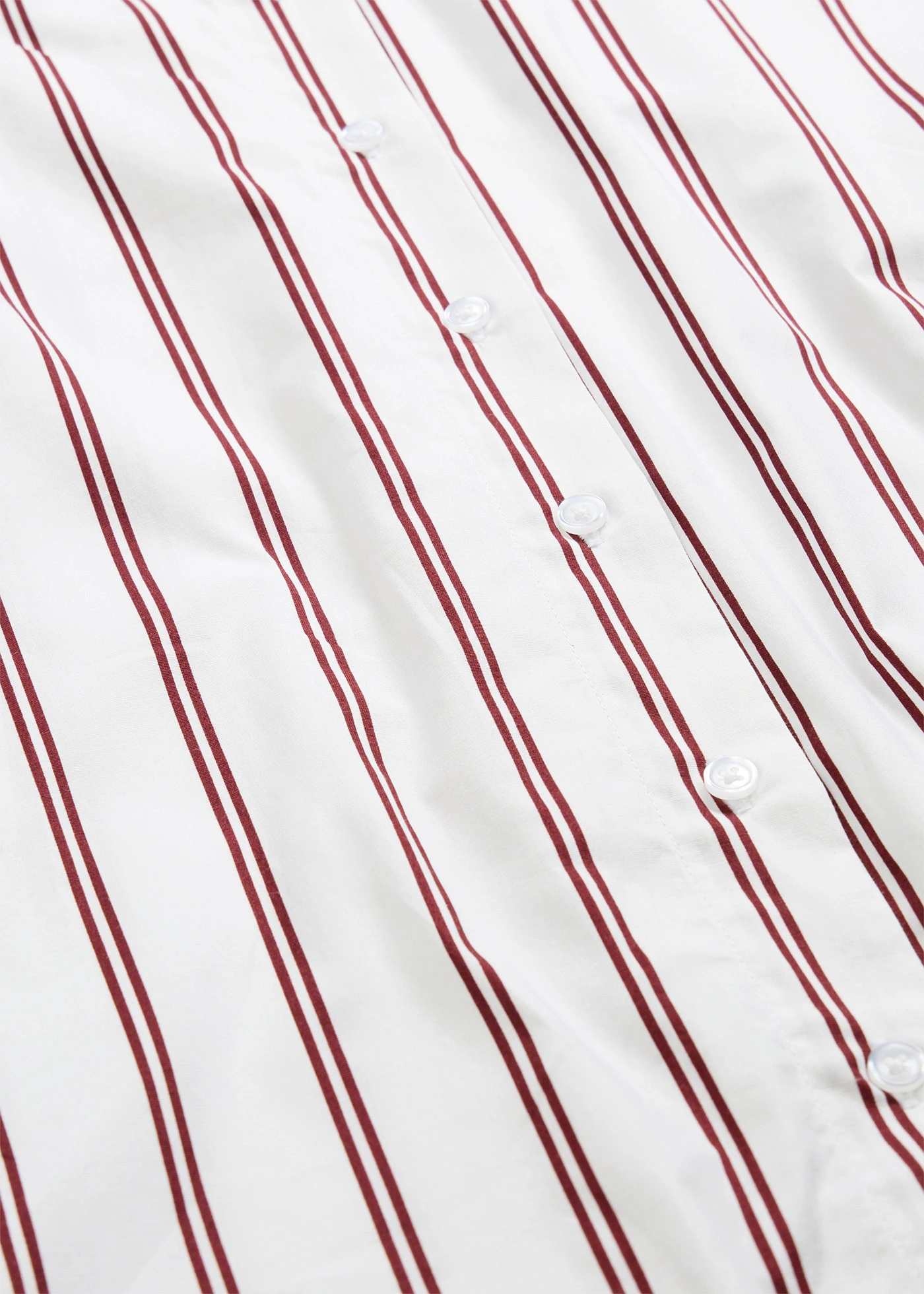 Chemisier long • blanc-rouge rubis rayé • Boutique bonprix