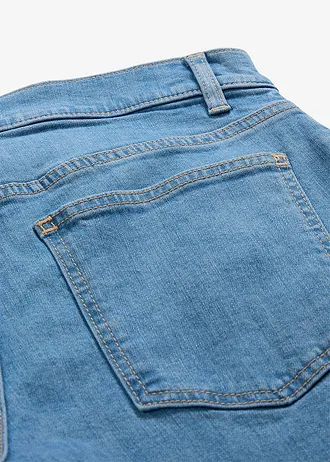 Loose straight jeans mid waist, full length • lichtblauw denim • bonprix online shop