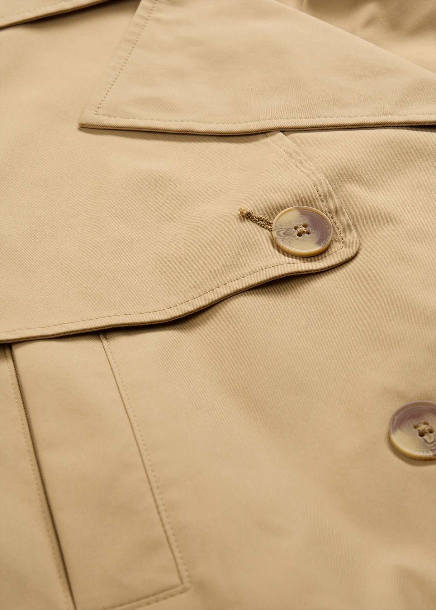 Jachetă scurtă tip trenci • măsliniu deschis • magazin bonprix