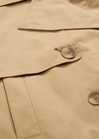 Krótki trencz • brązowy khaki • sklep bonprix