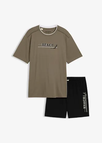 Pijama cu pantaloni scurți cu bumbac moale