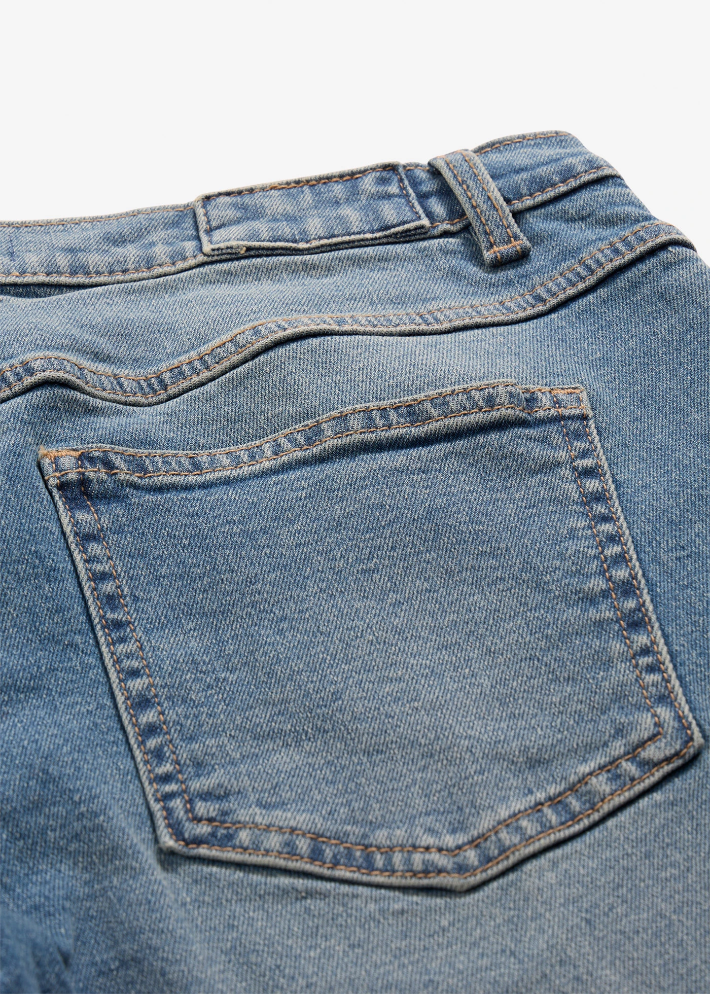 Wide leg jeans mid waist, full length • middelblauw denim • bonprix online shop