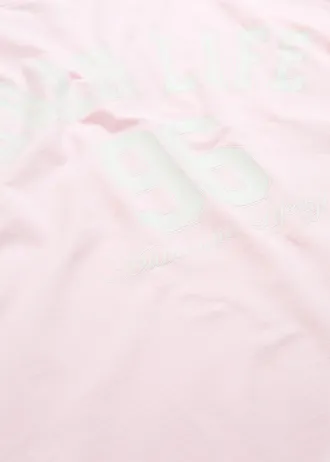 T-shirt oversize • rose cristal-blanc imprimé • Boutique bonprix