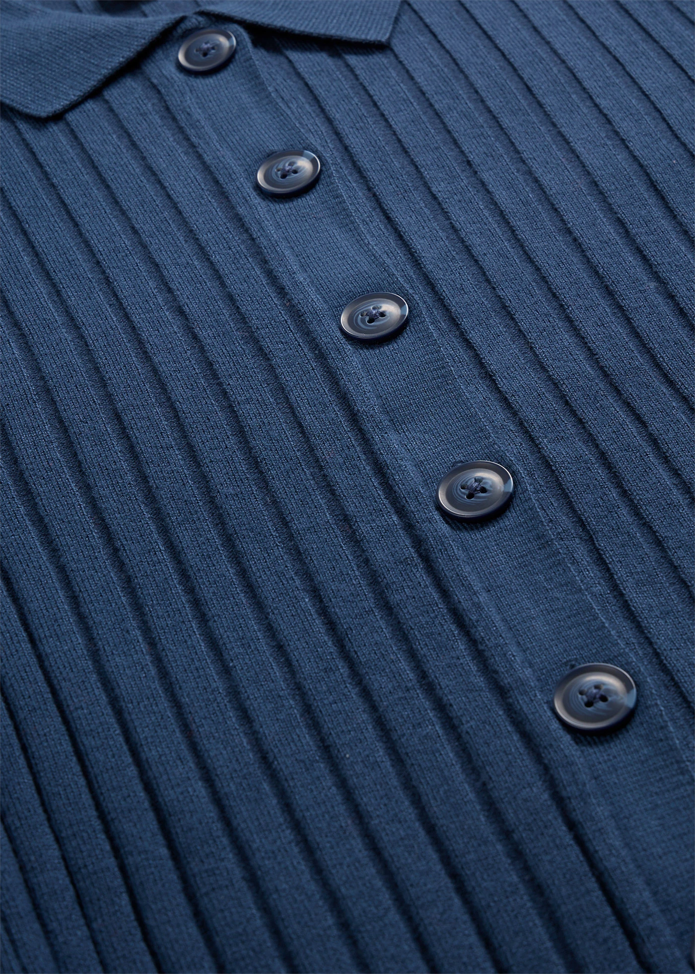 Geribd vest in een soepele viscosemix • donkerblauw • bonprix online shop