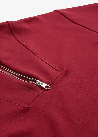 Bluză casual din material moale cu viscoză • roșu rubiniu • magazin bonprix