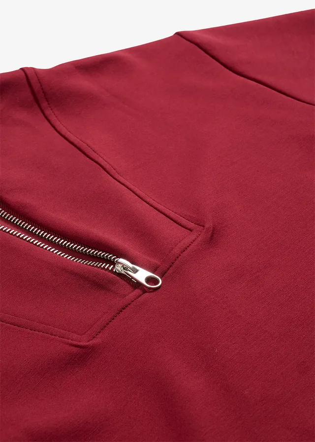 Sweat-shirt doux en matière néoprène • rouge rubis • product-page.page-title-suffix