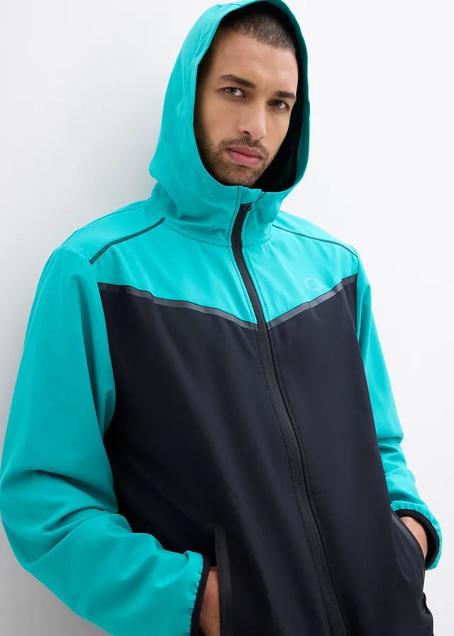 Veste de sport légère pour homme, séchage rapide • noir-émeraude • product-page.page-title-suffix