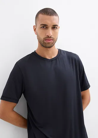 Bluză sport cu aspect texturat • negru • magazin bonprix