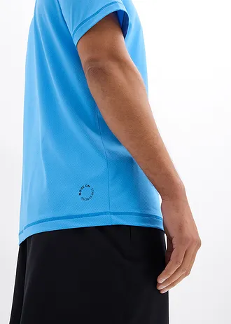 Bluză sport cu aspect texturat • albastru briliant • magazin bonprix