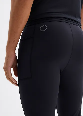 Colanți sport confortabili pentru bărbați, cu buzunar pentru mobil • negru • magazin bonprix