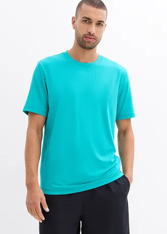 T-shirt de sport texturé, Couleur: émeraude