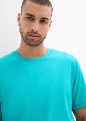 Sportshirt met structuur look • smaragd • bonprix online shop