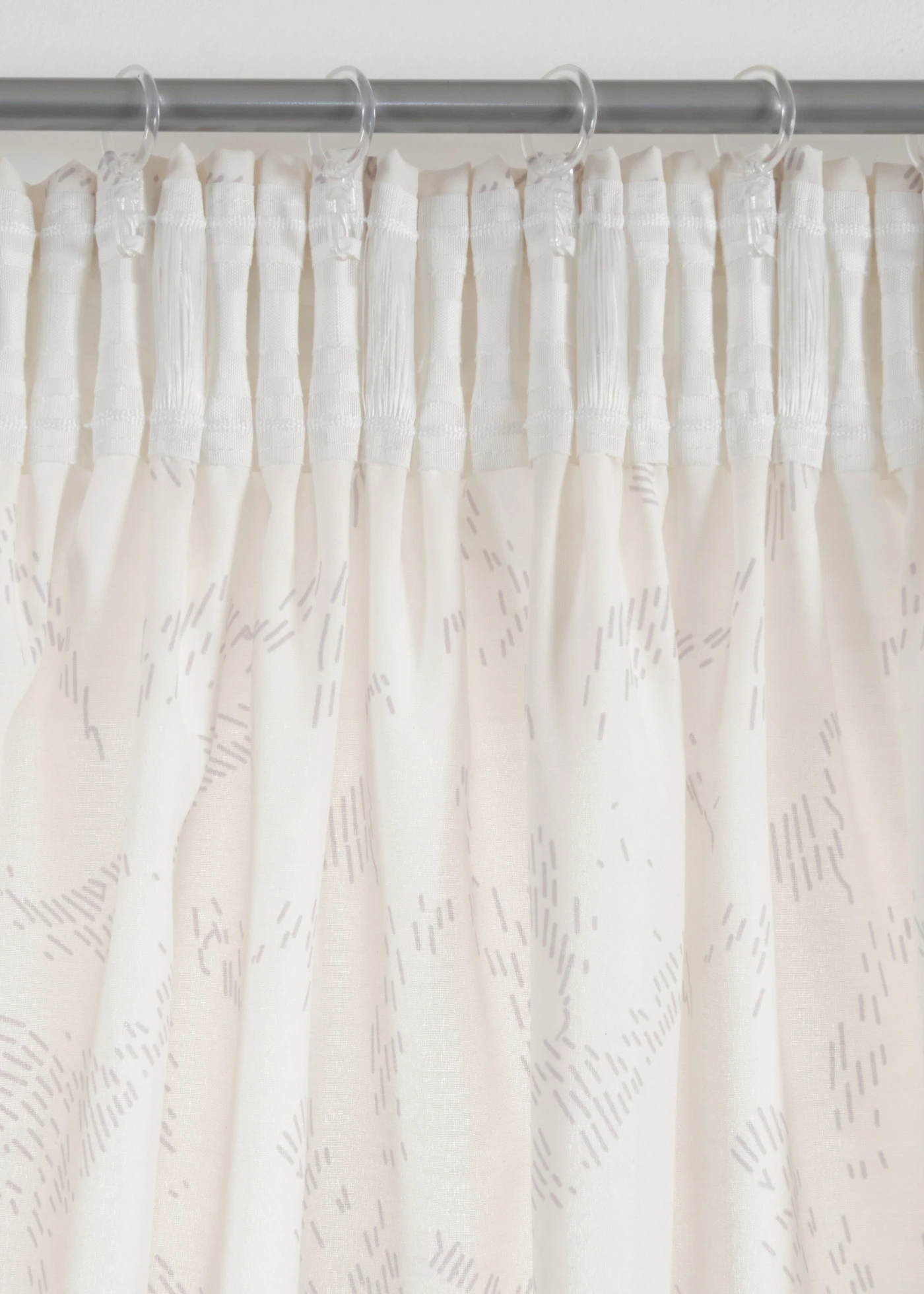 Lot de 2 voilages semi-transparents, aussi en extra long • crème/gris • Boutique bonprix