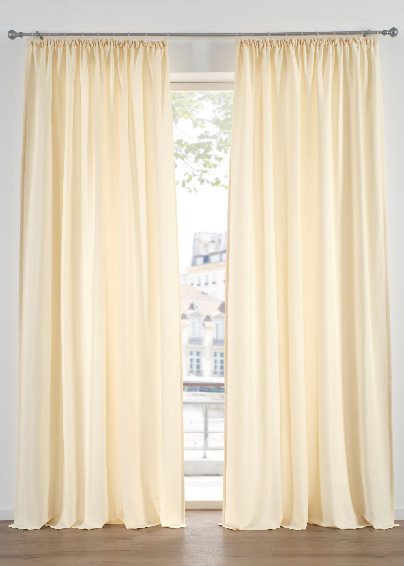 Závěs z mikrovlákna, snadná údržba (2 ks v balení) • šampaňská • bonprix obchod