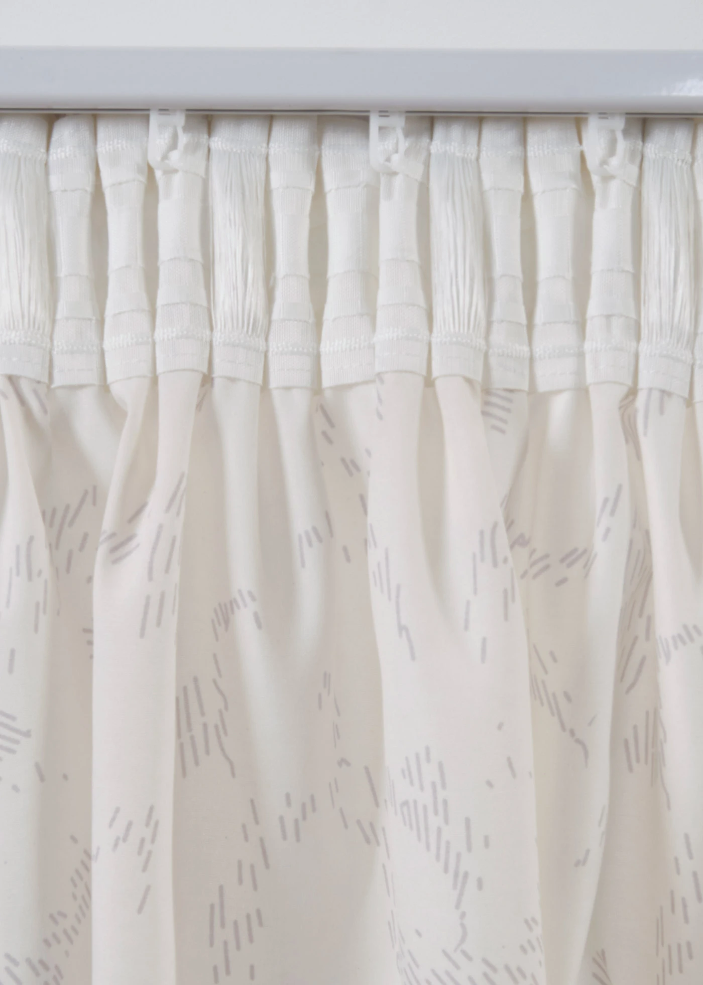 Lot de 2 voilages semi-transparents, aussi en extra long • crème/gris • Boutique bonprix