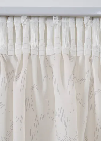 Lot de 2 voilages semi-transparents, aussi en extra long • crème/gris • Boutique bonprix