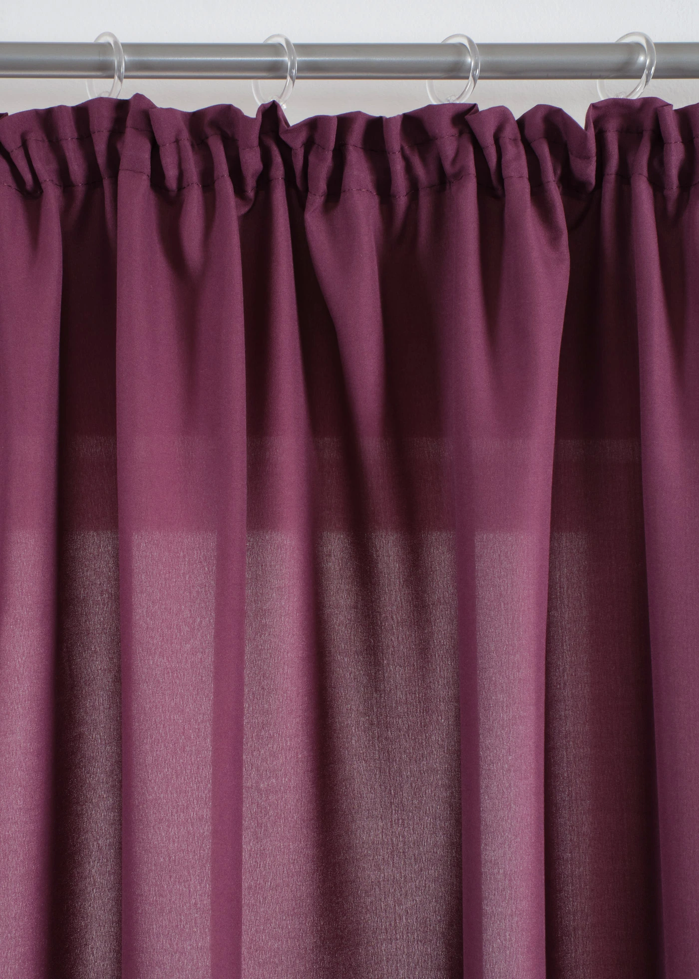 Gordijnen van microvezel (2 stuks) • aubergine • bonprix online shop