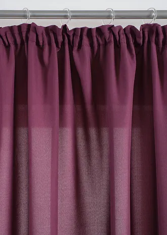 Lot de 2 rideaux en microfibre • aubergine • Boutique bonprix
