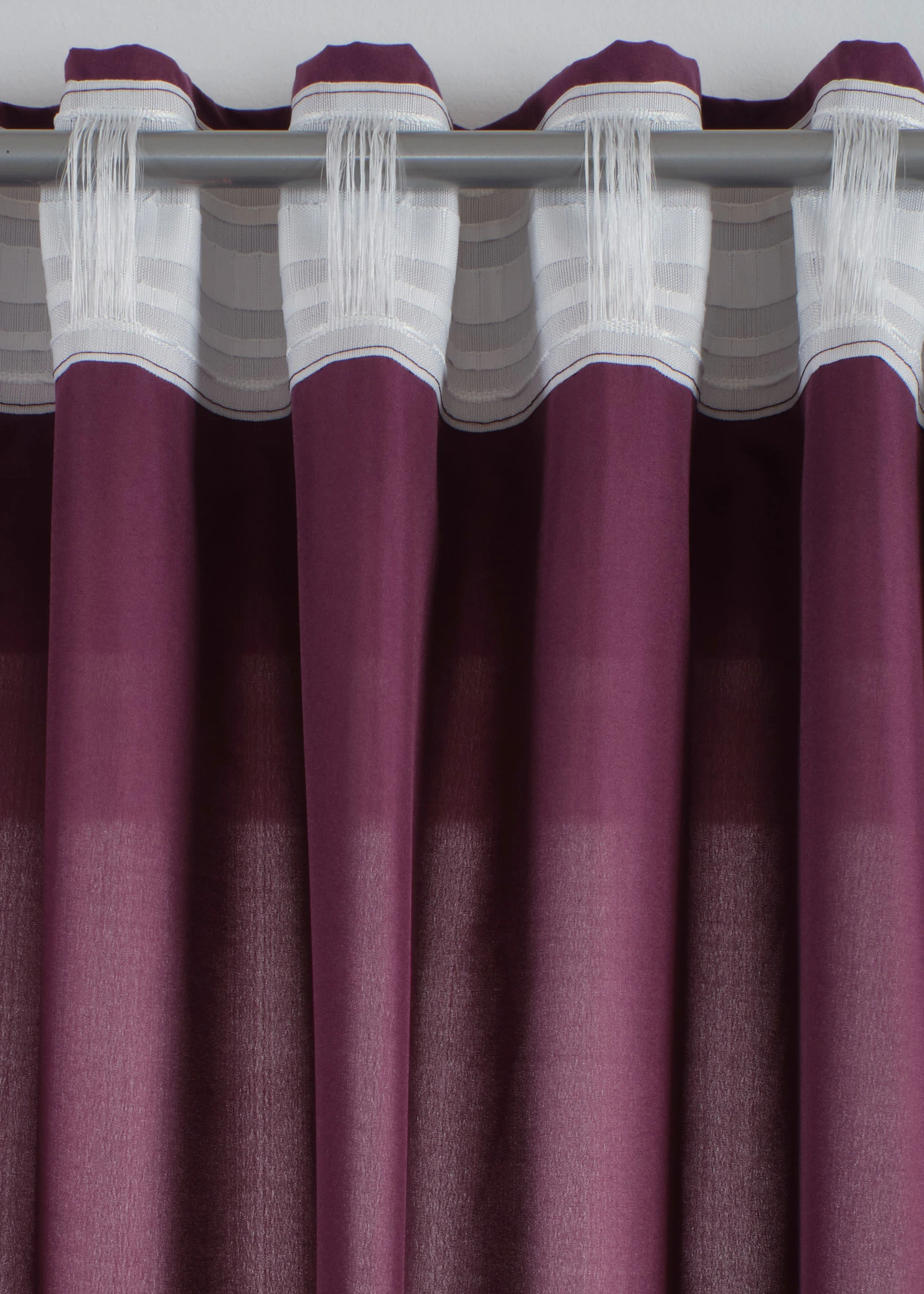 Lot de 2 rideaux en microfibre • aubergine • Boutique bonprix