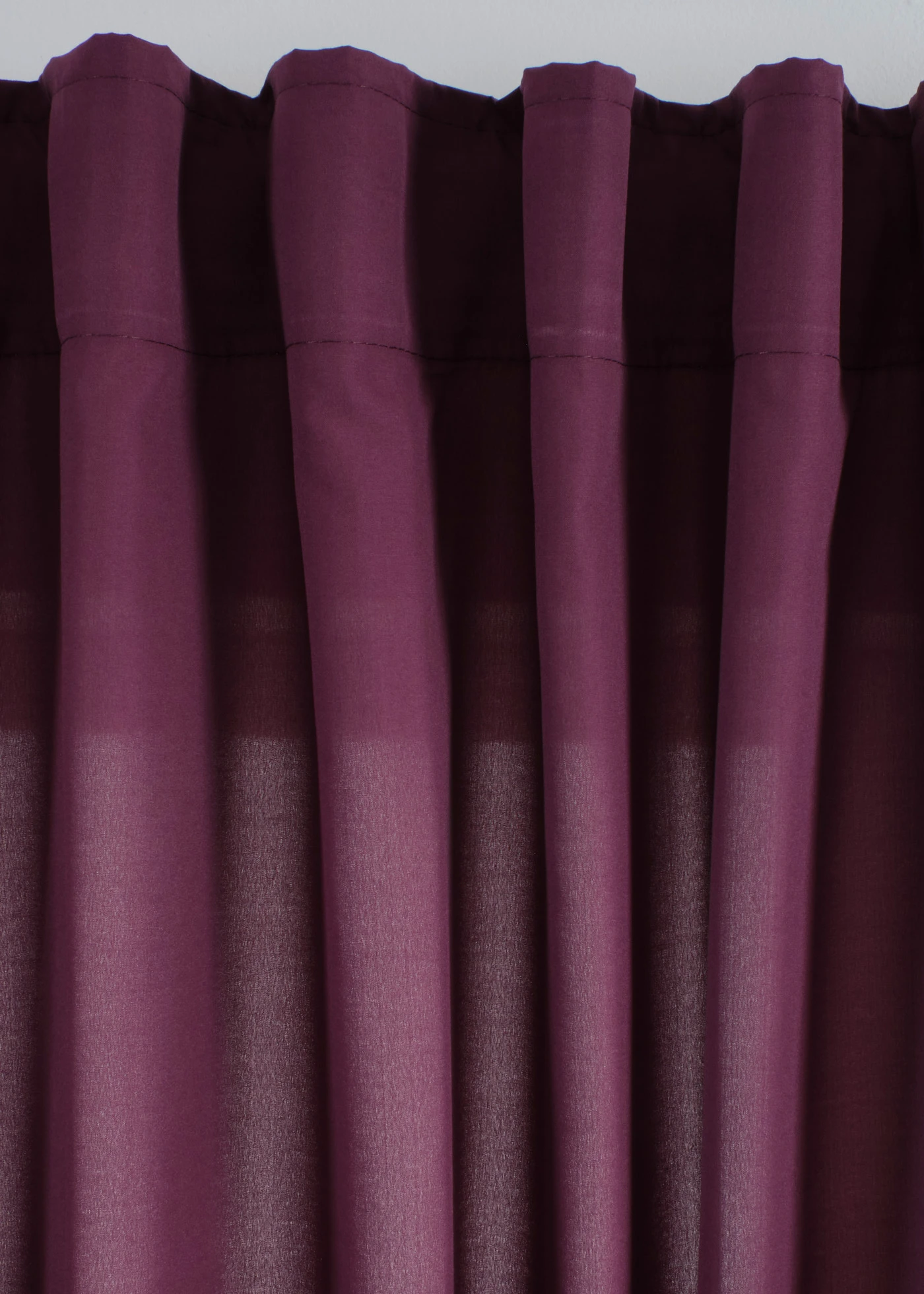 Gordijnen van microvezel (2 stuks) • aubergine • bonprix online shop